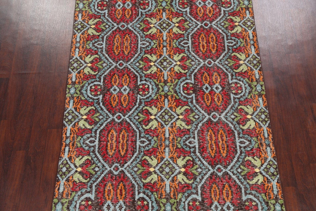 Contemporary Abstract Oriental Area Rug 6x9