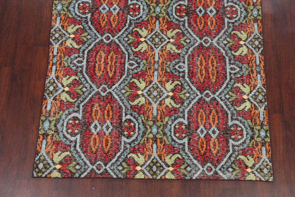 Contemporary Abstract Oriental Area Rug 6x9