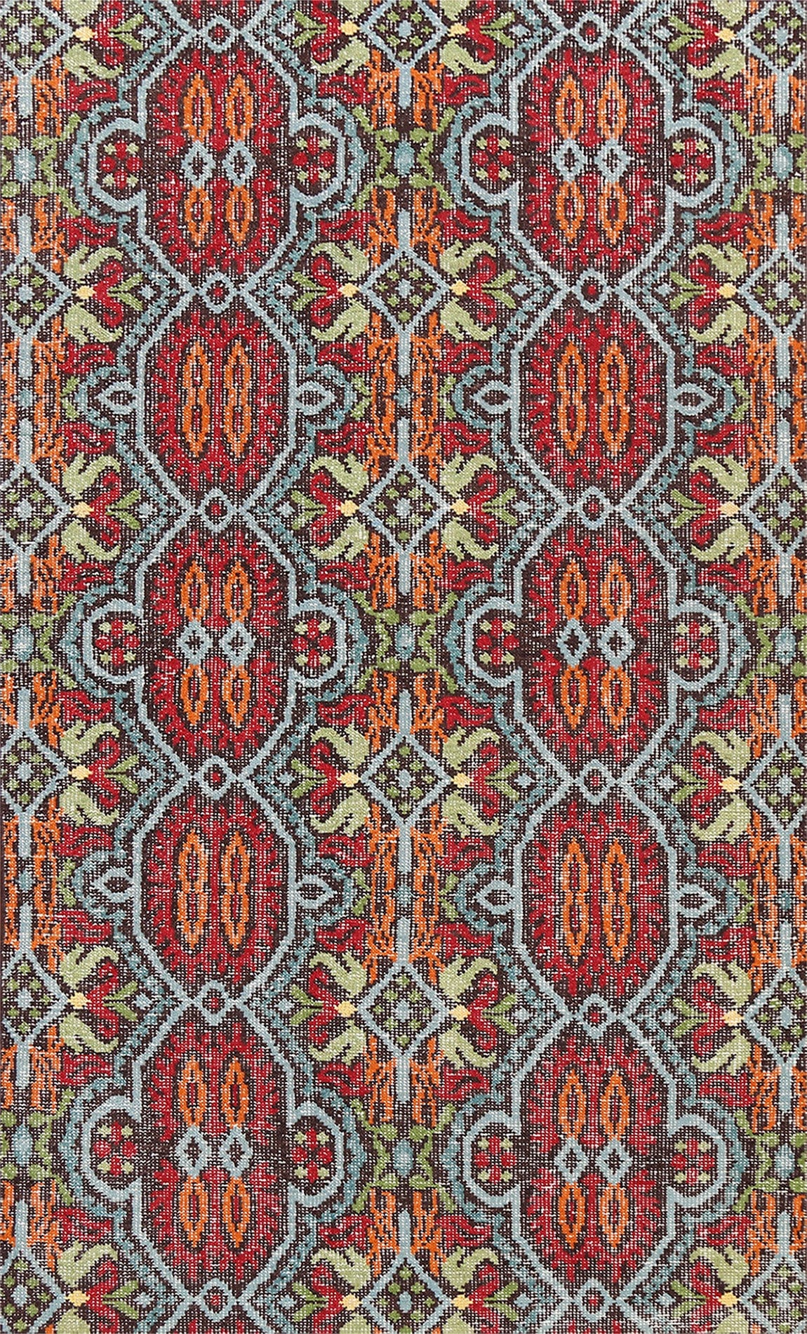 Contemporary Abstract Oriental Area Rug 6x9