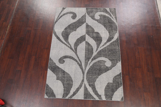 Modern Abstract Oriental Area Rug 5x7