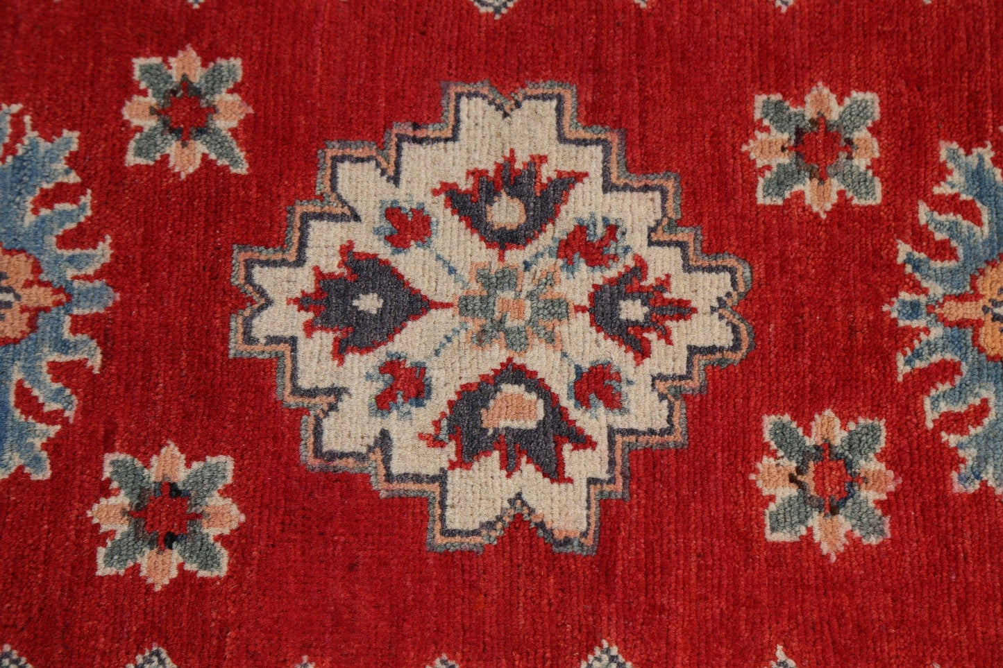 Geometric Kazak Oriental Area Rug 3x4