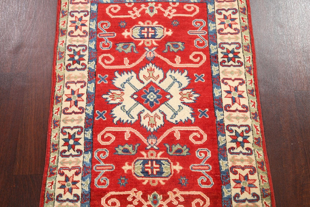 Geometric Kazak Oriental Area Rug 3x4