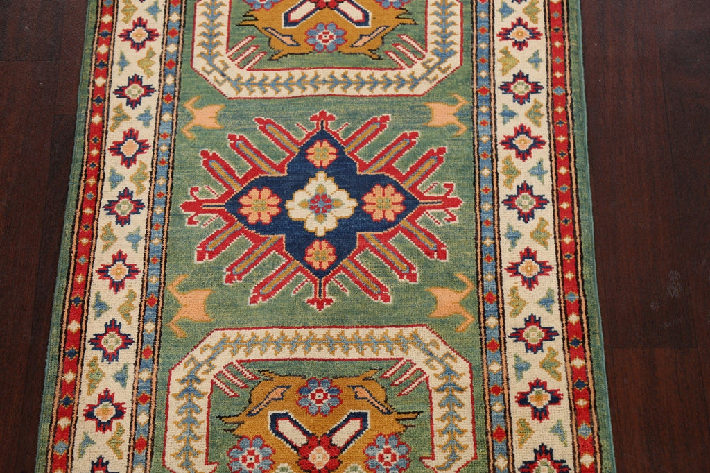 Geometric Kazak Oriental Area Rug 3x4