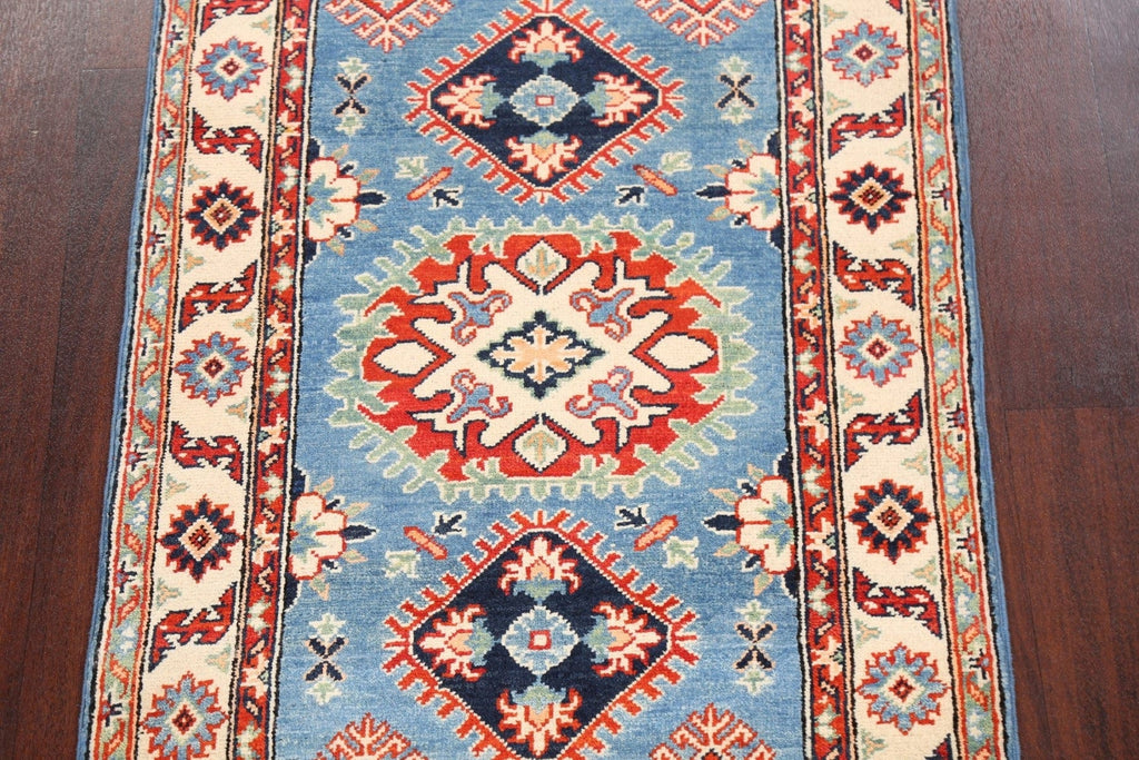 Geometric Kazak Oriental Area Rug 3x4