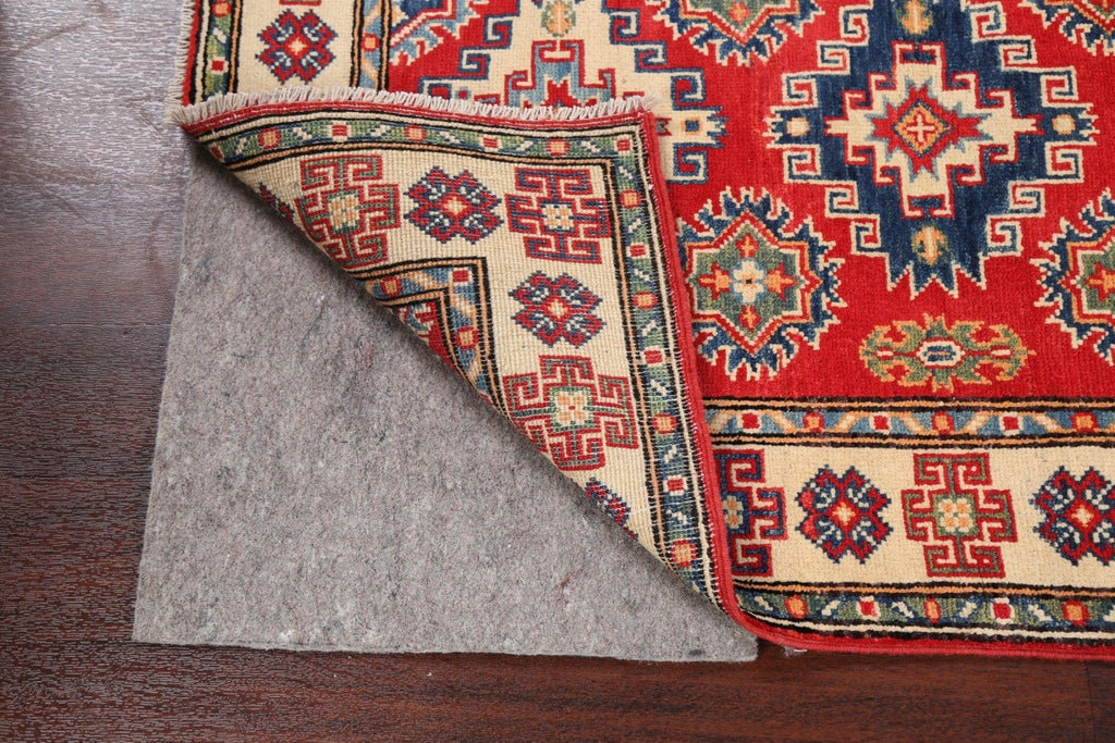 Geometric Kazak Oriental Area Rug 3x4