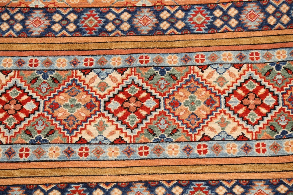 Tribal Geometric Kazak Oriental Area Rug 3x4