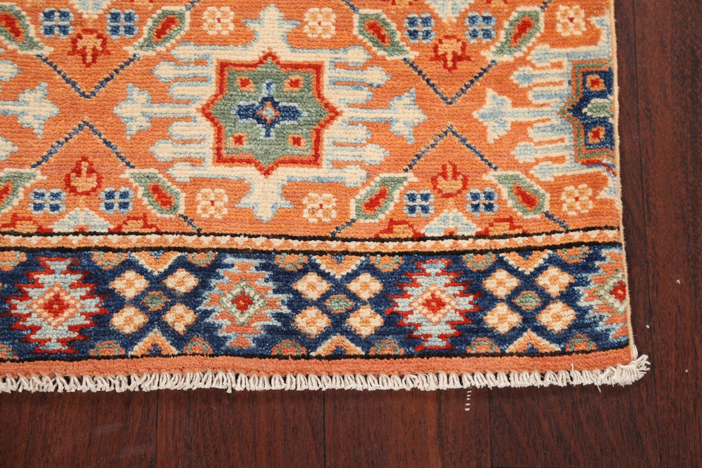 Tribal Geometric Kazak Oriental Area Rug 3x4