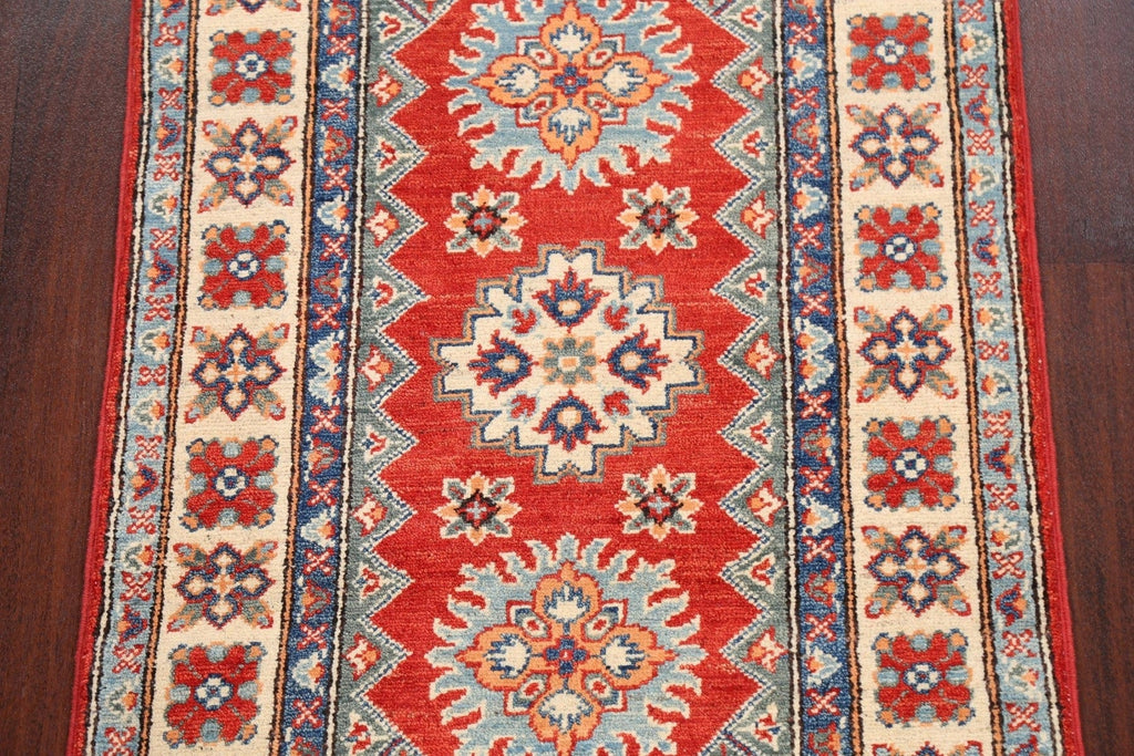 Geometric Kazak Oriental Area Rug 3x4