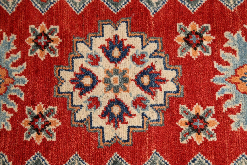 Geometric Kazak Oriental Area Rug 3x4