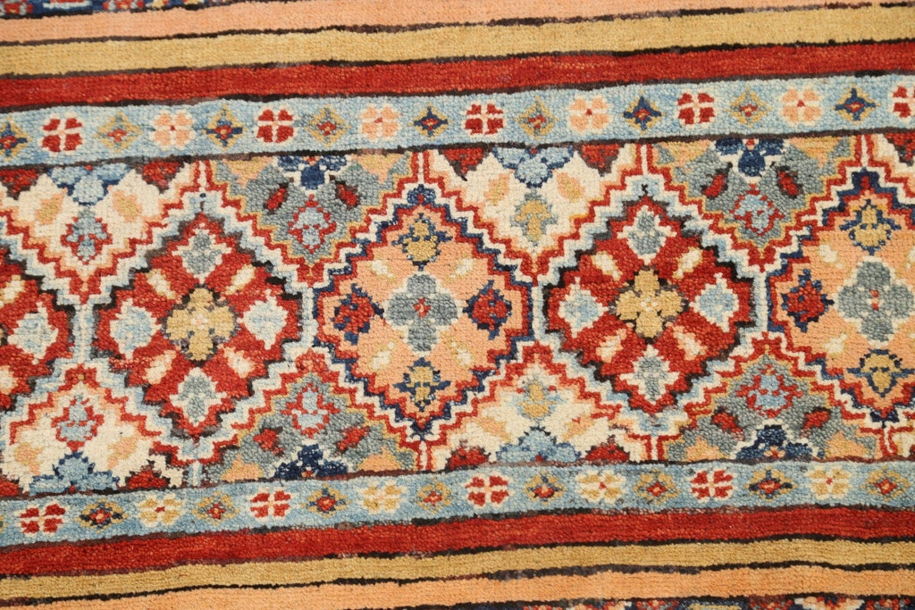 Tribal Geometric Kazak Oriental Area Rug 3x4