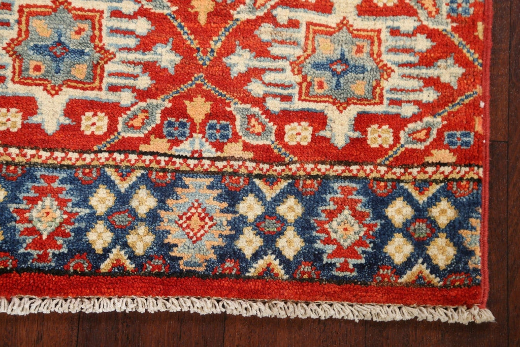 Tribal Geometric Kazak Oriental Area Rug 3x4