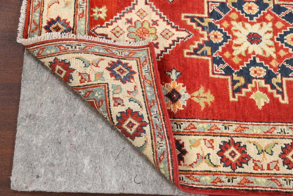 Geometric Kazak Oriental Area Rug 3x4