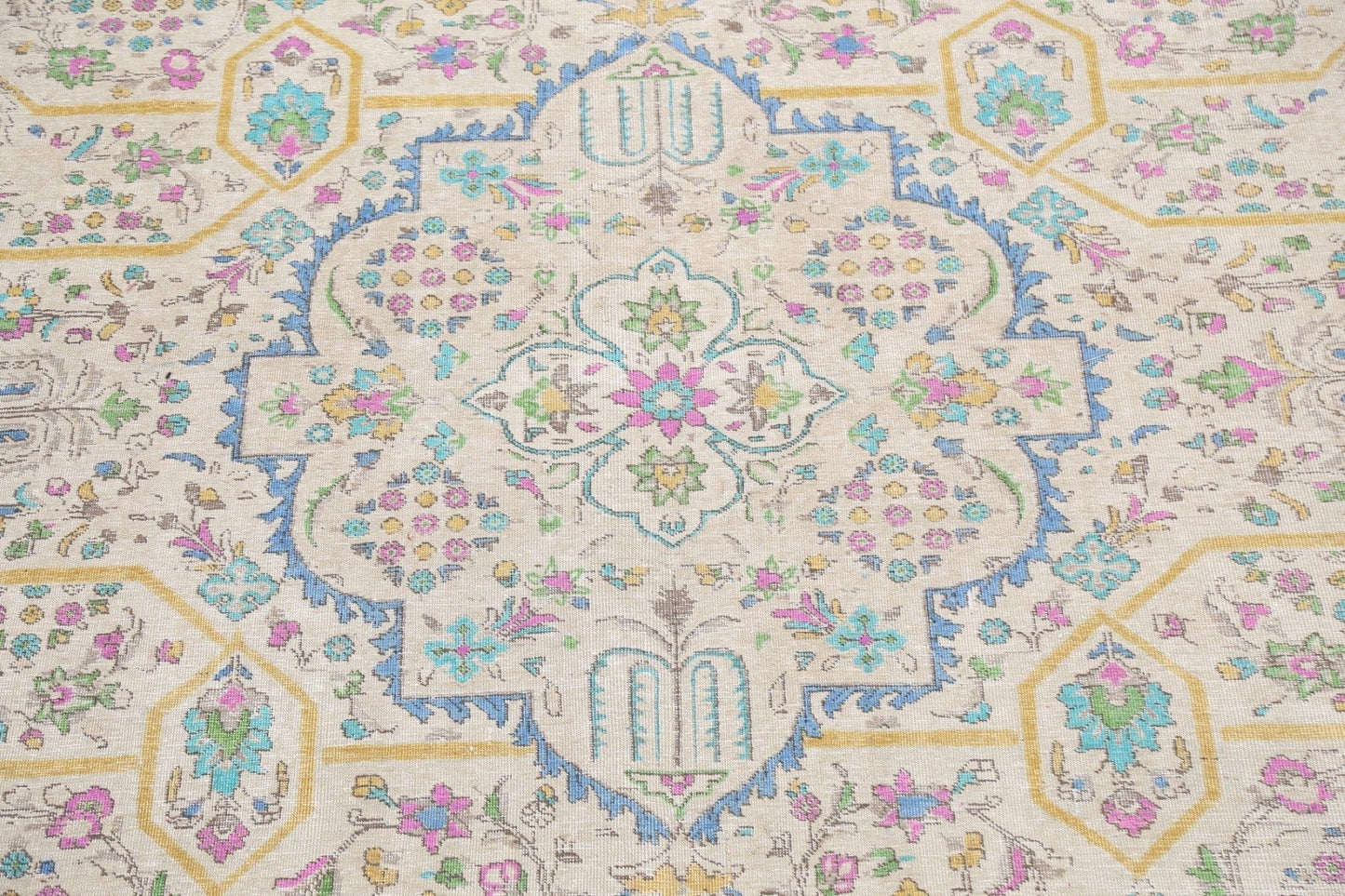 Geometric Tabriz Persian Area Rug 10x13