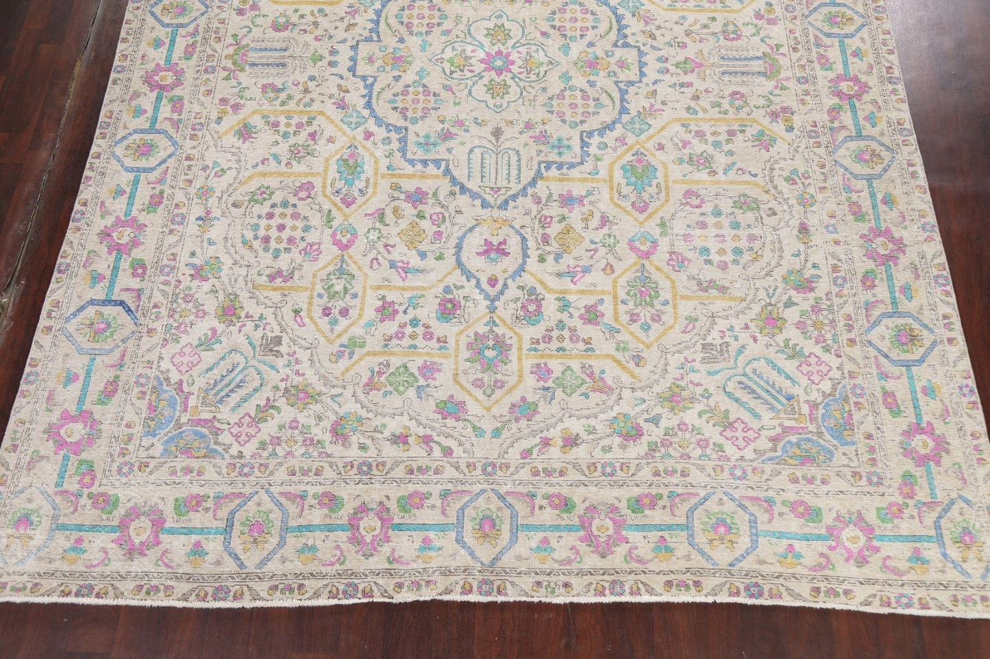 Geometric Tabriz Persian Area Rug 10x13