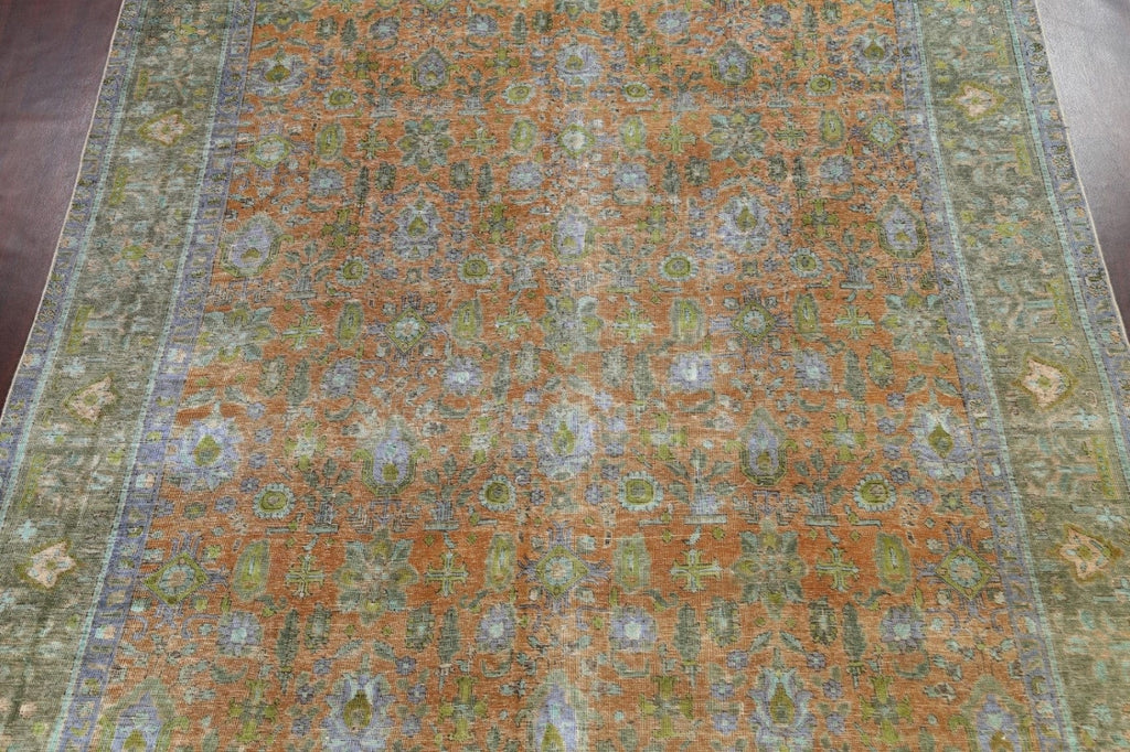 Distressed Tabriz Persian Area Rug 10x13