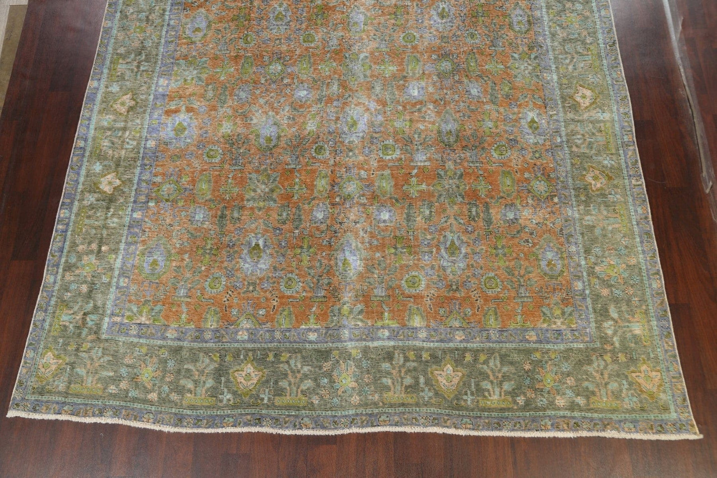 Distressed Tabriz Persian Area Rug 10x13