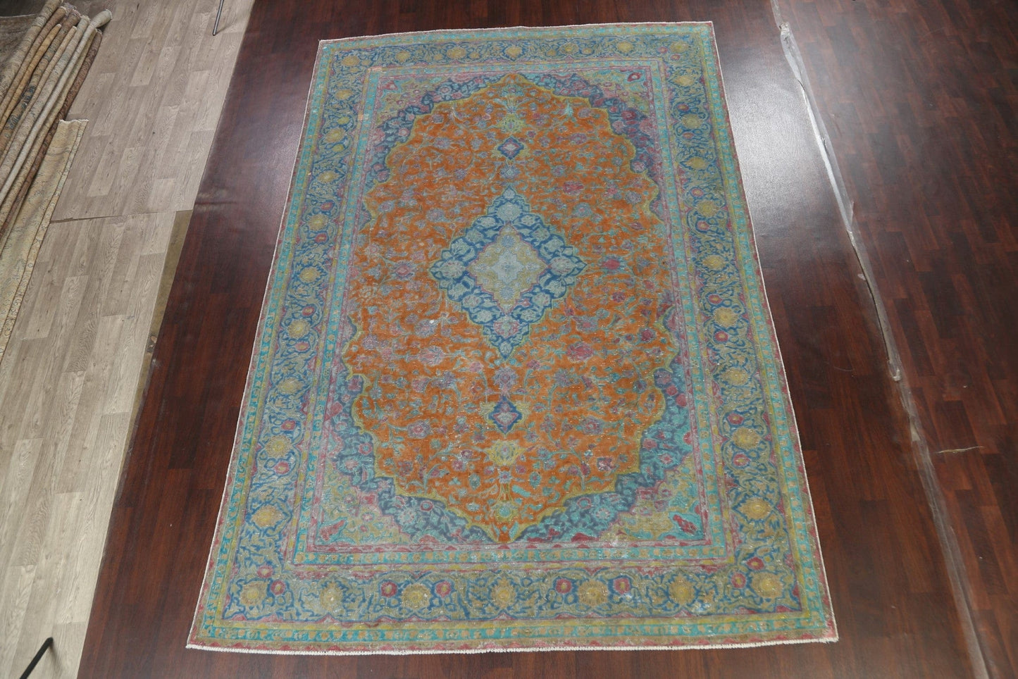 Traditional Floral Kashan Persian Area Rug 9x13