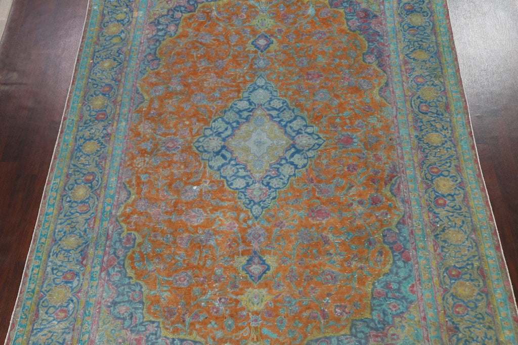 Traditional Floral Kashan Persian Area Rug 9x13