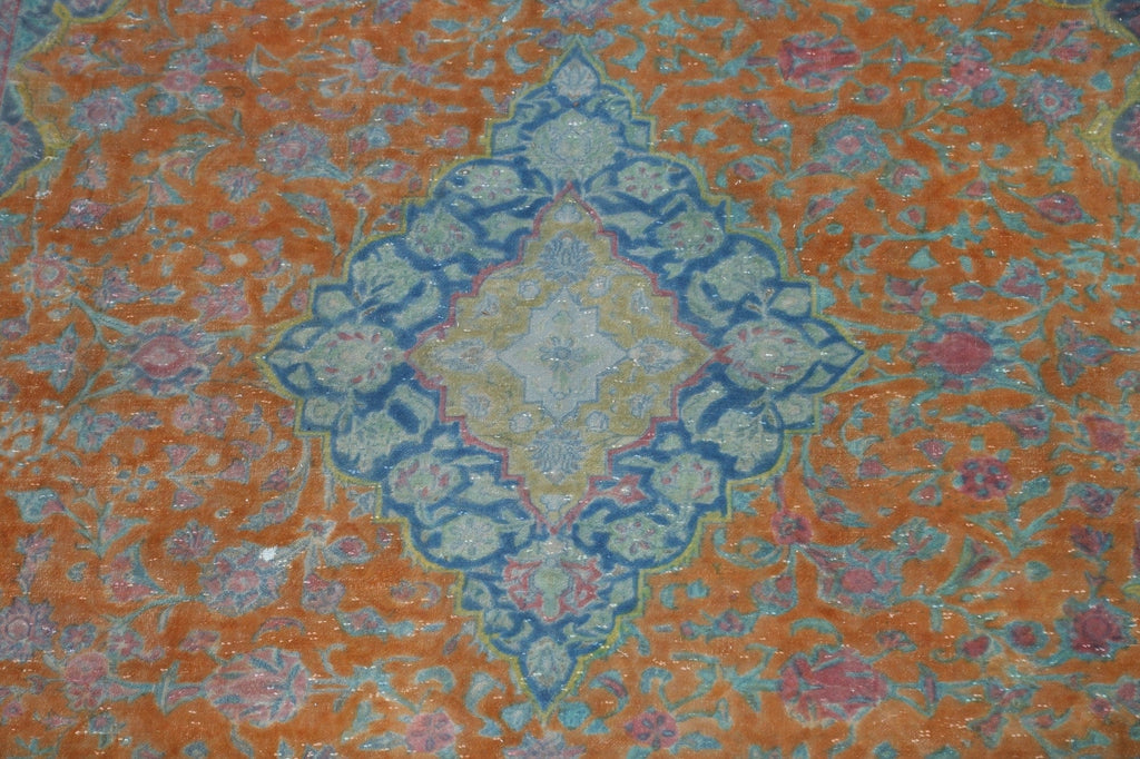 Traditional Floral Kashan Persian Area Rug 9x13