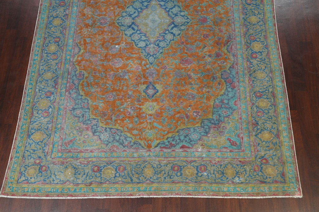 Traditional Floral Kashan Persian Area Rug 9x13