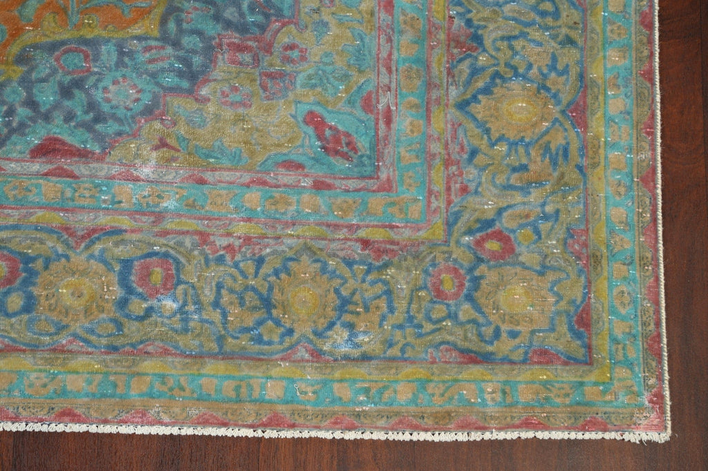 Traditional Floral Kashan Persian Area Rug 9x13