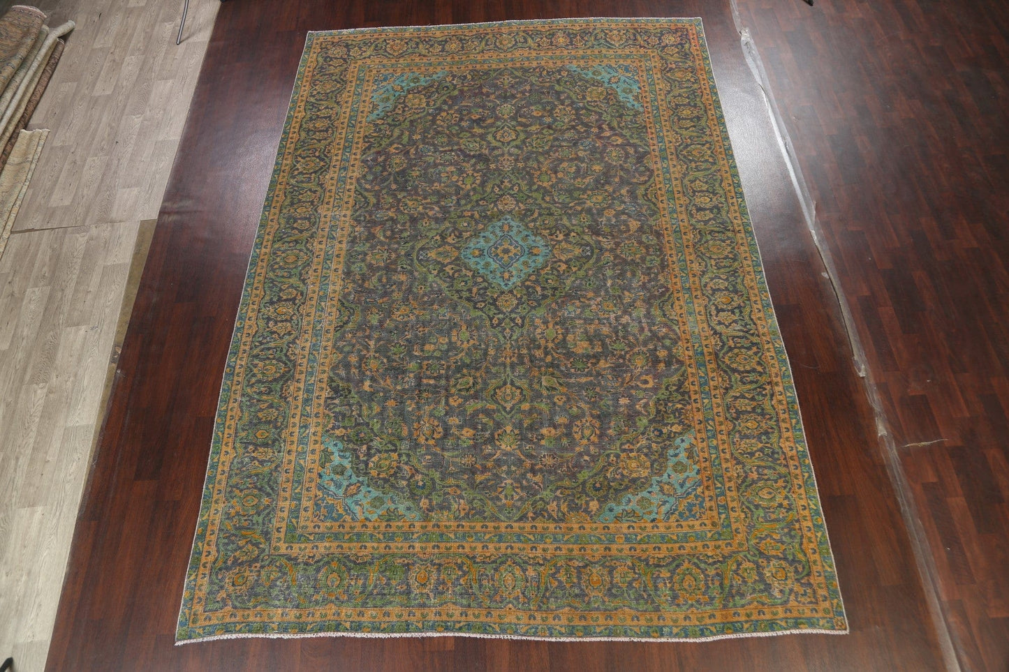 Traditional Floral Kashan Persian Area Rug 9x13