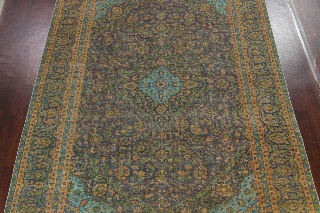 Traditional Floral Kashan Persian Area Rug 9x13