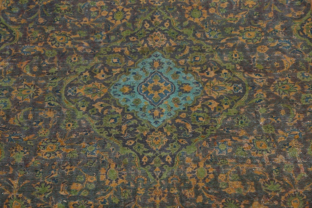 Traditional Floral Kashan Persian Area Rug 9x13