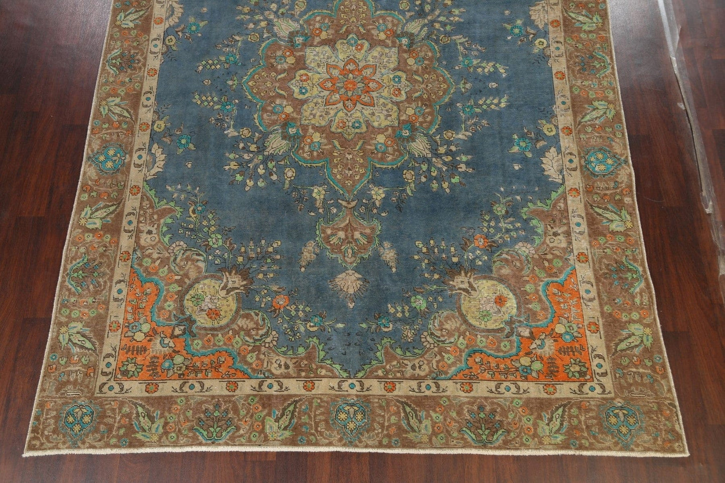 Distressed Traditional Tabriz Persian Area Rug 9x12