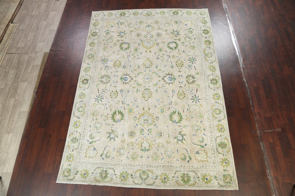 Floral Traditional Tabriz Persian Area Rug 8x12