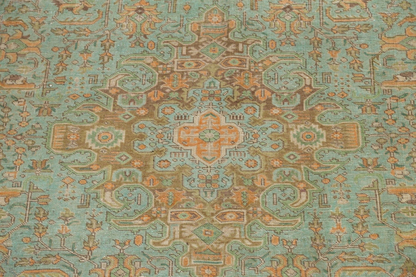 Distressed Traditional Tabriz Persian Area Rug 9x13