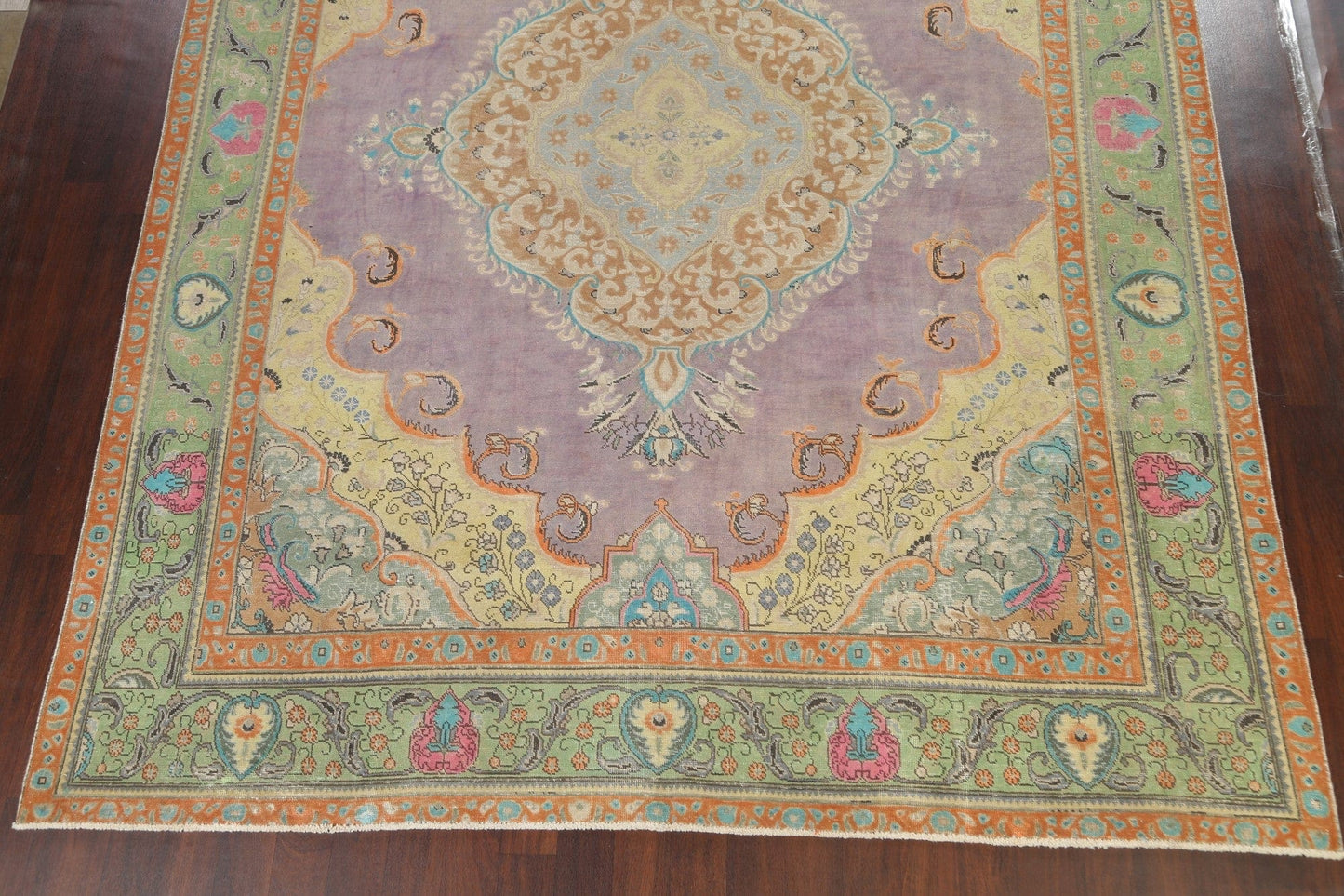 Distressed Traditional Tabriz Persian Area Rug 10x13