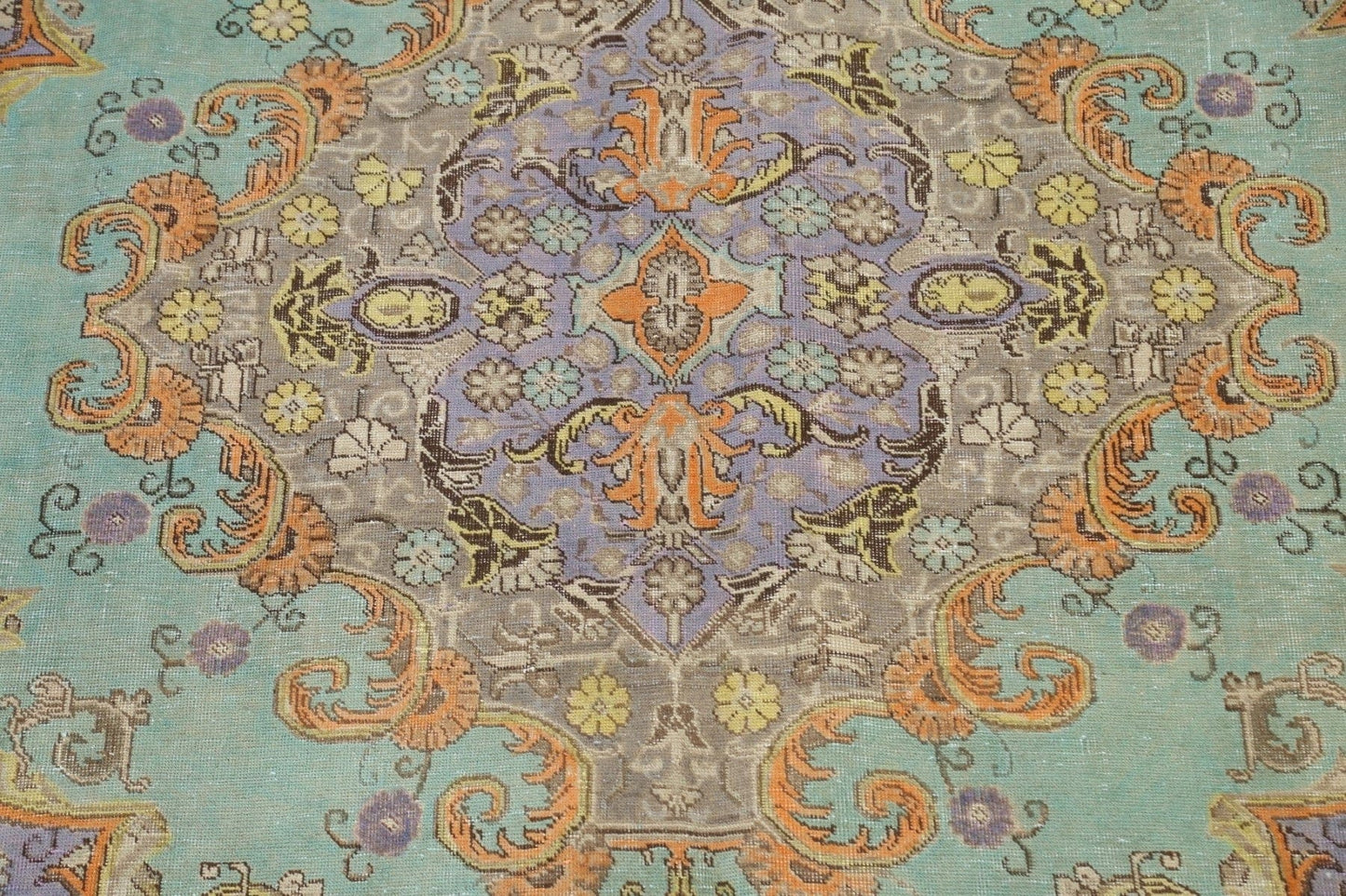 Distressed Traditional Tabriz Persian Area Rug 10x13