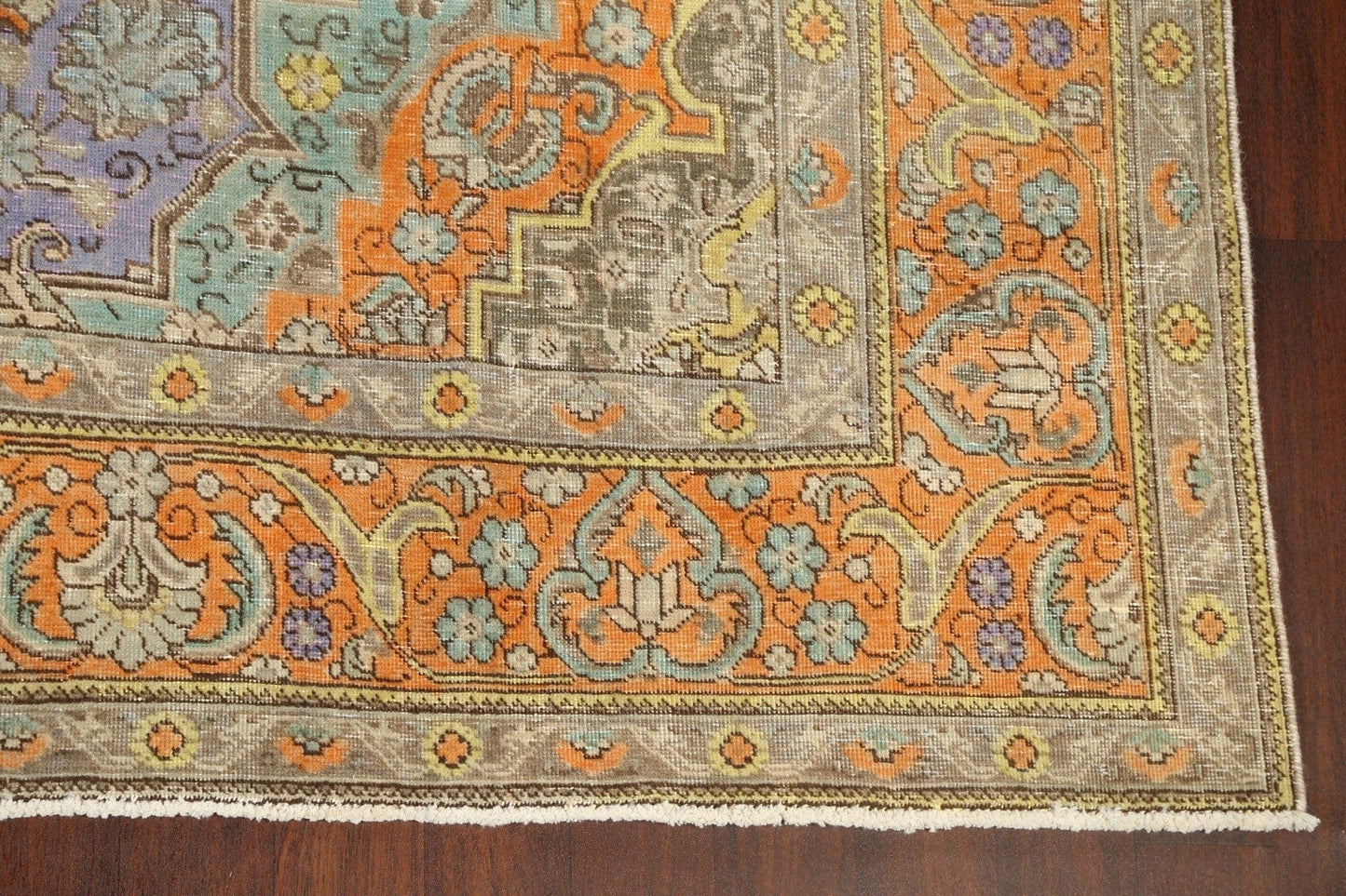 Distressed Traditional Tabriz Persian Area Rug 10x13