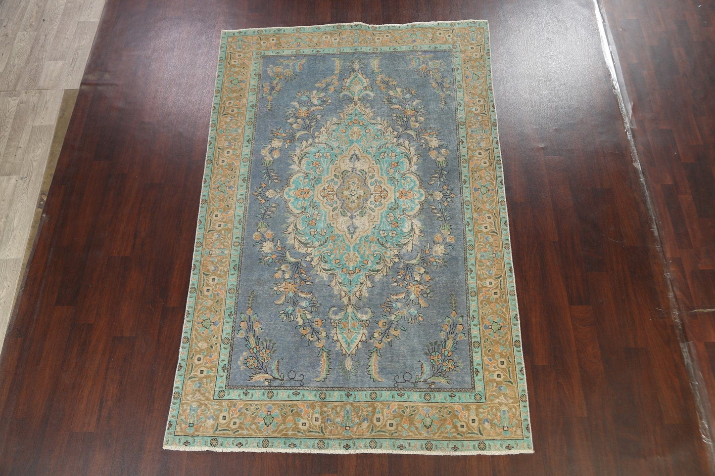 Distressed Traditional Tabriz Persian Area Rug 6x10