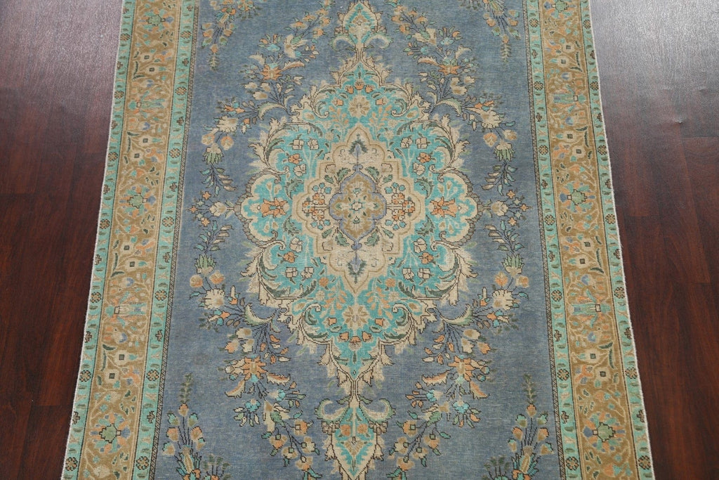 Distressed Traditional Tabriz Persian Area Rug 6x10