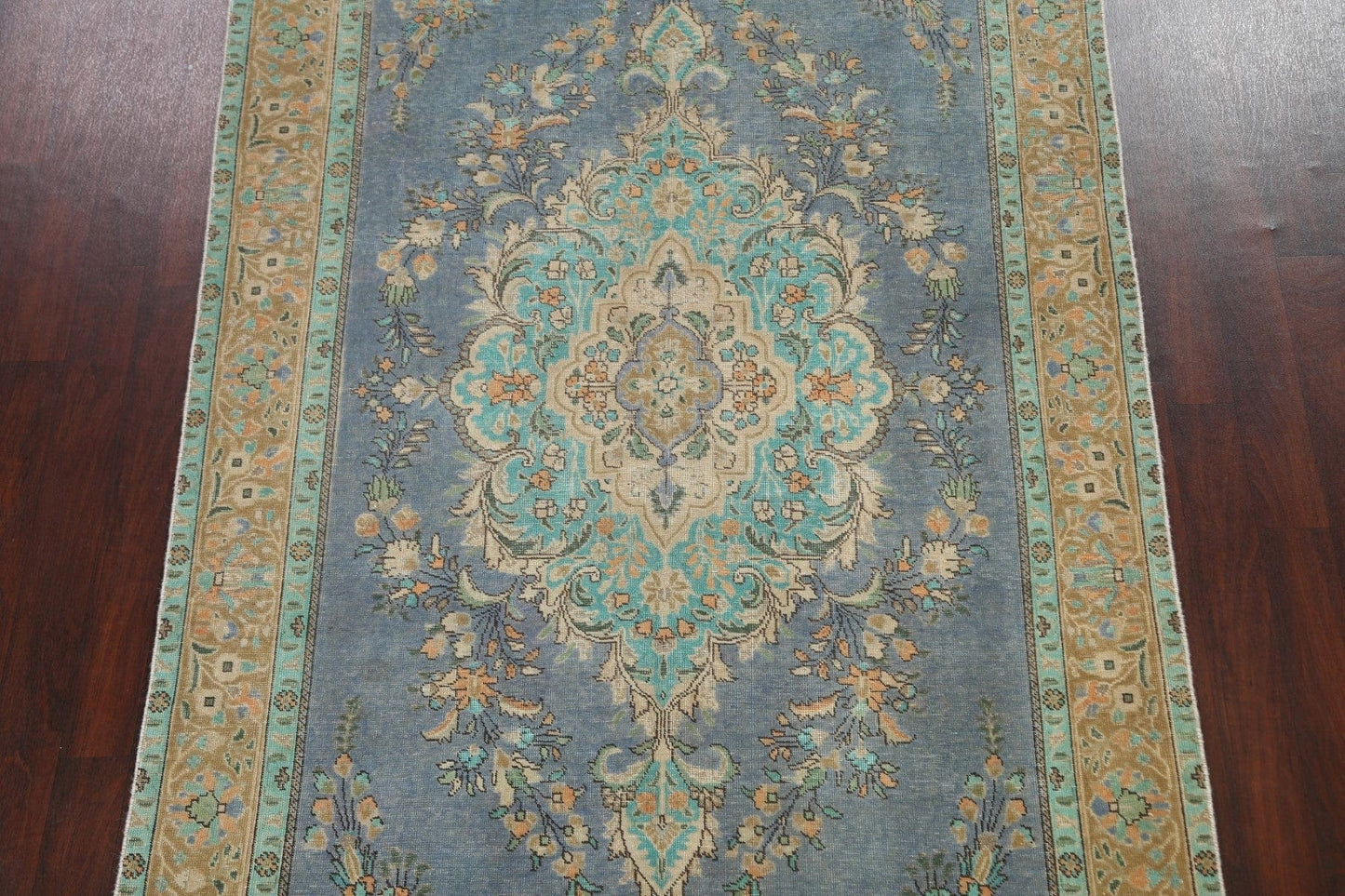 Distressed Traditional Tabriz Persian Area Rug 6x10