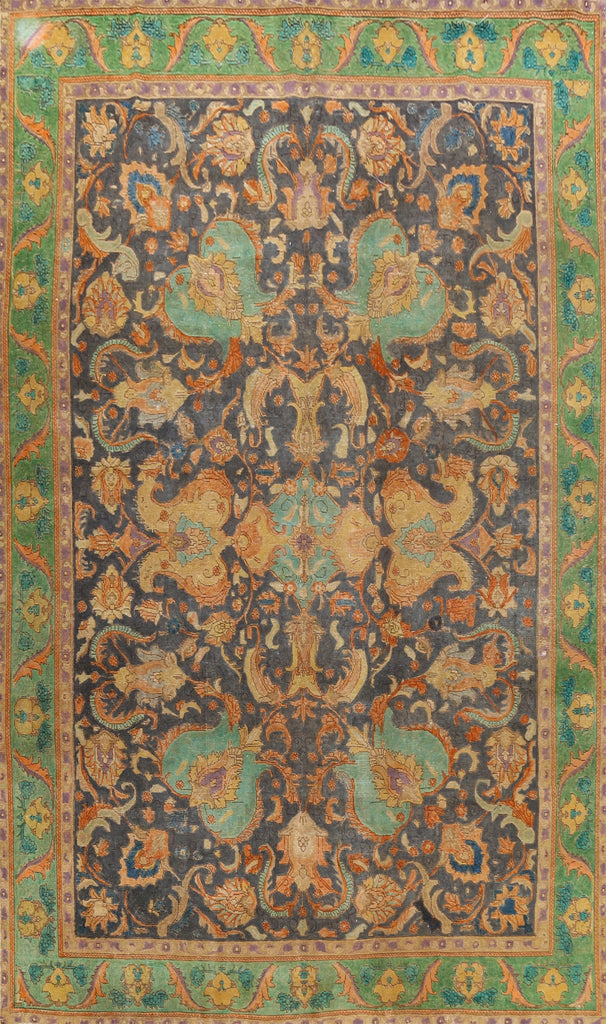 Traditional Floral Tabriz Persian Area Rug 10x13