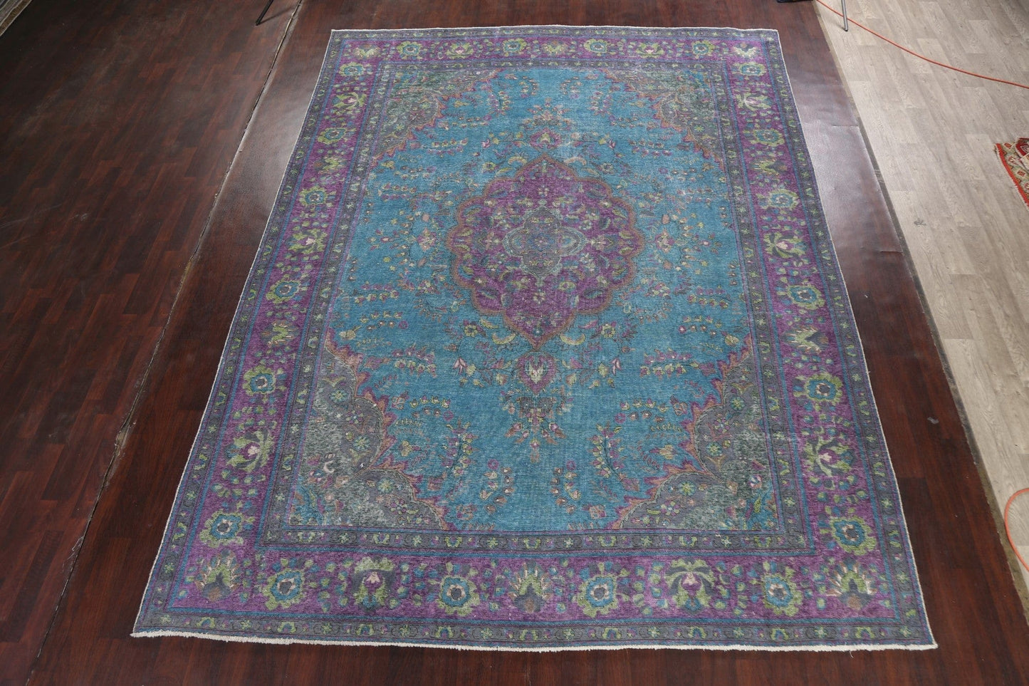 Traditional Distressed Tabriz Persian Area Rug 10x13