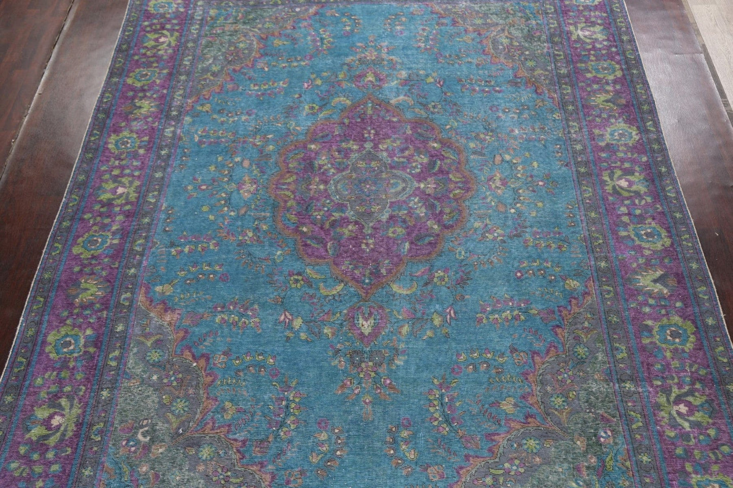 Traditional Distressed Tabriz Persian Area Rug 10x13