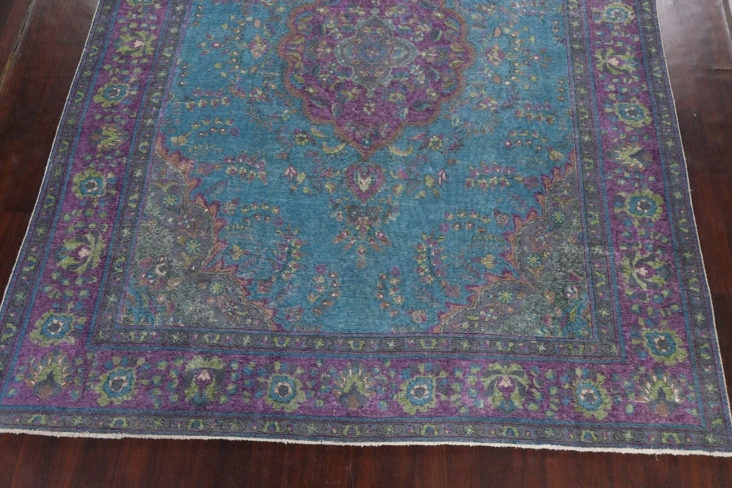 Traditional Distressed Tabriz Persian Area Rug 10x13