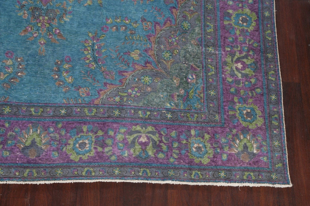 Traditional Distressed Tabriz Persian Area Rug 10x13