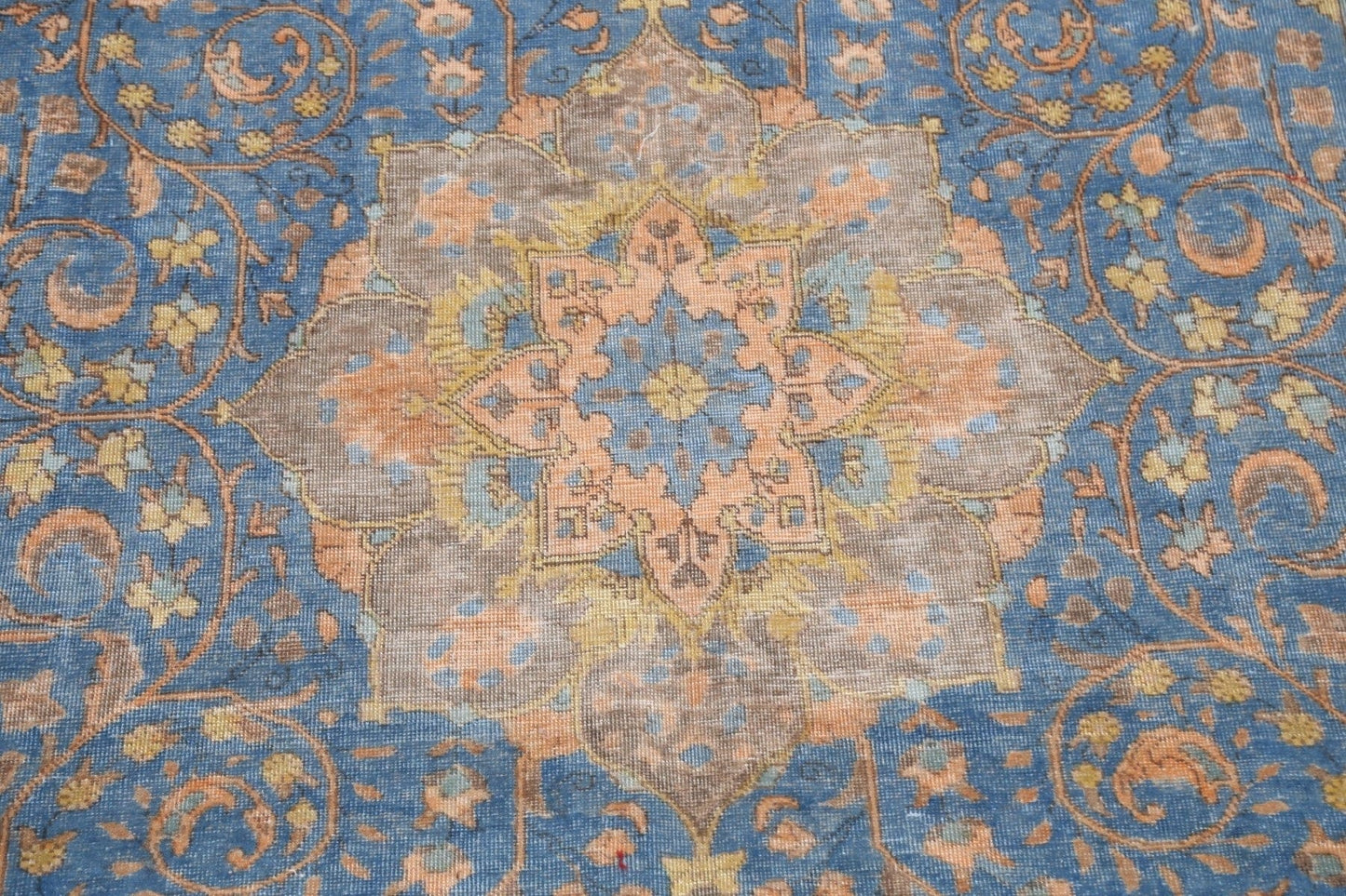 Traditional Distressed Tabriz Persian Area Rug 8x11