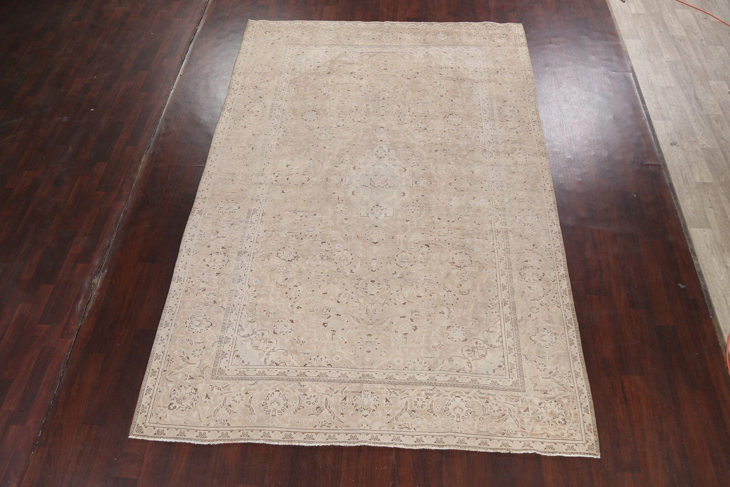 Traditional Distressed Tabriz Persian Area Rug 8x12