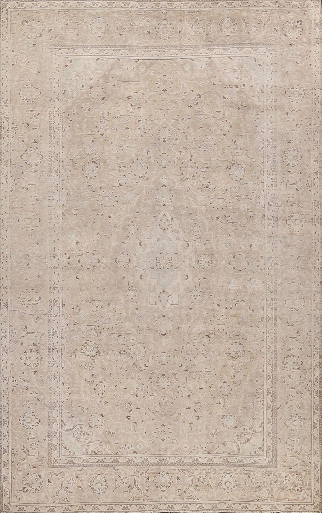 Traditional Distressed Tabriz Persian Area Rug 8x12