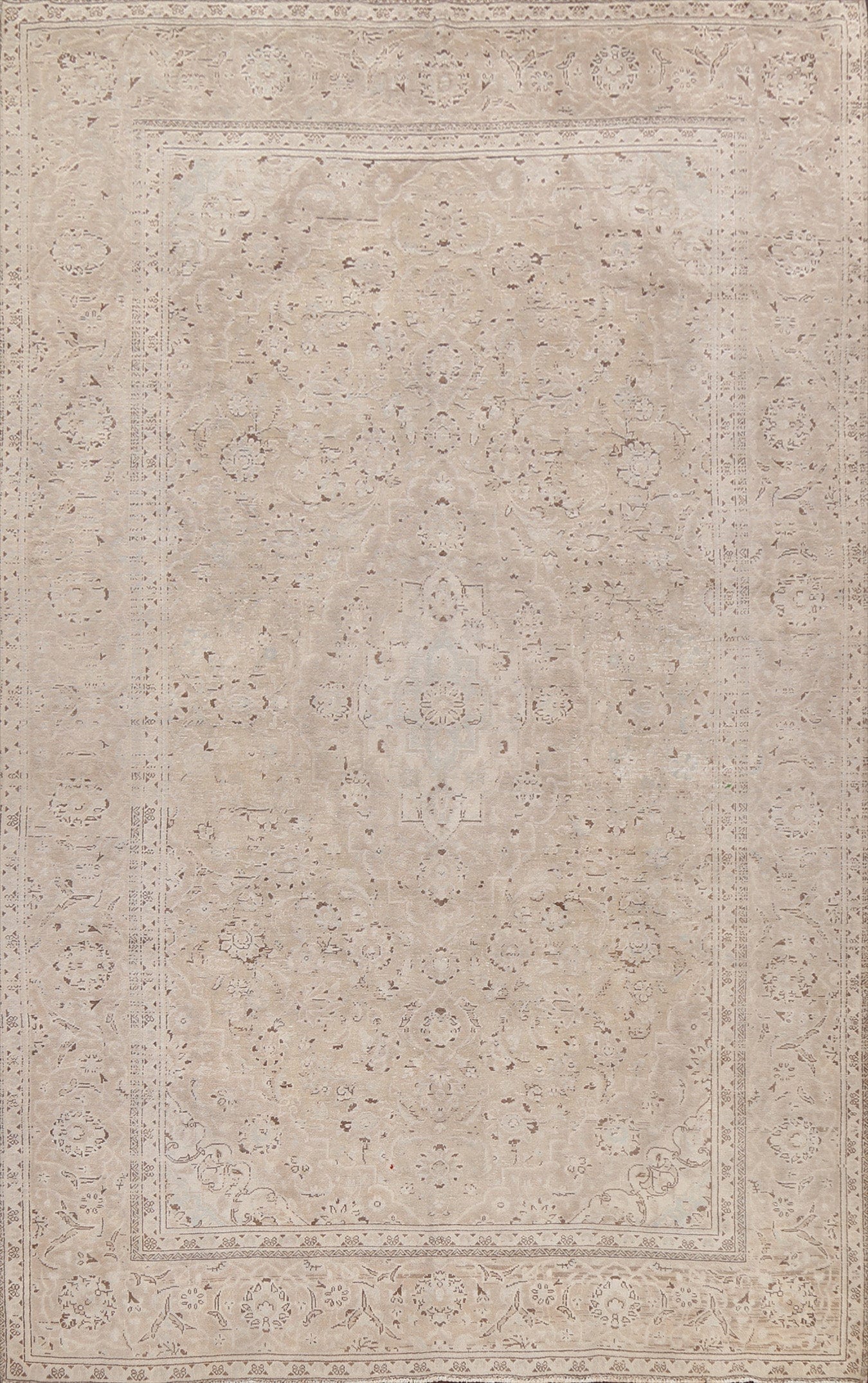 Traditional Distressed Tabriz Persian Area Rug 8x12