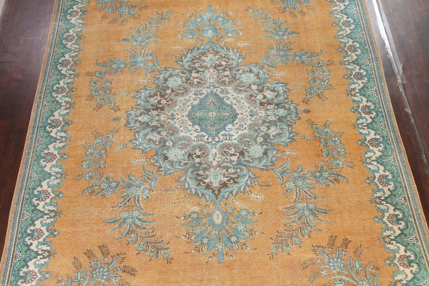 Traditional Distressed Tabriz Persian Area Rug 10x13