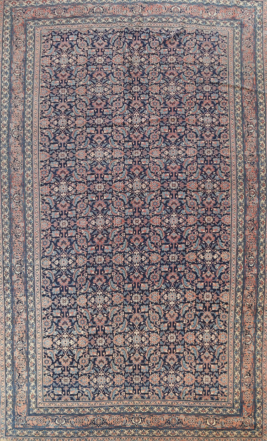 Antique 100% Vegetable Dye Tabriz Persian Area Rug 8x12