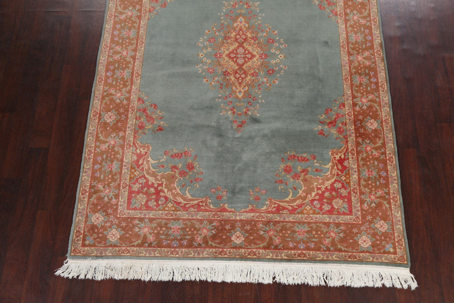 Floral Kerman Persian Area Rug 6x9