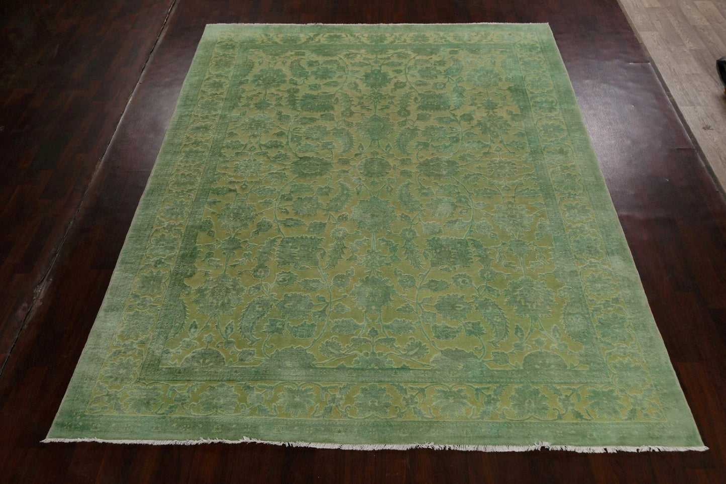 Vegetable Dye Carved Peshawar Chobi Area Rug 9x12